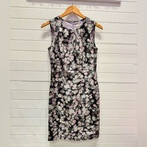 Loft Watercolor Floral Petal Dress
